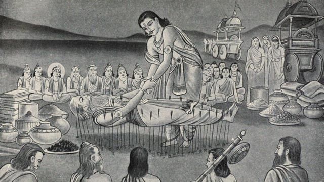 Bhishma on Arrows